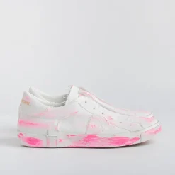 Philippe Model Paris Philippe Model - Sneakers Prld Dd03 - Parisx - Bianco Fuxia<Collezione Scarpe Donna Sneakers