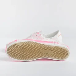 Philippe Model Paris Philippe Model - Sneakers Prld Dd03 - Parisx - Bianco Fuxia<Collezione Scarpe Donna Sneakers