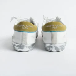 Philippe Model Paris Philippe Model - Sneakers Prlu Vre2 - Parisx - Bianco Senape<Collezione Scarpe Uomo Sneakers