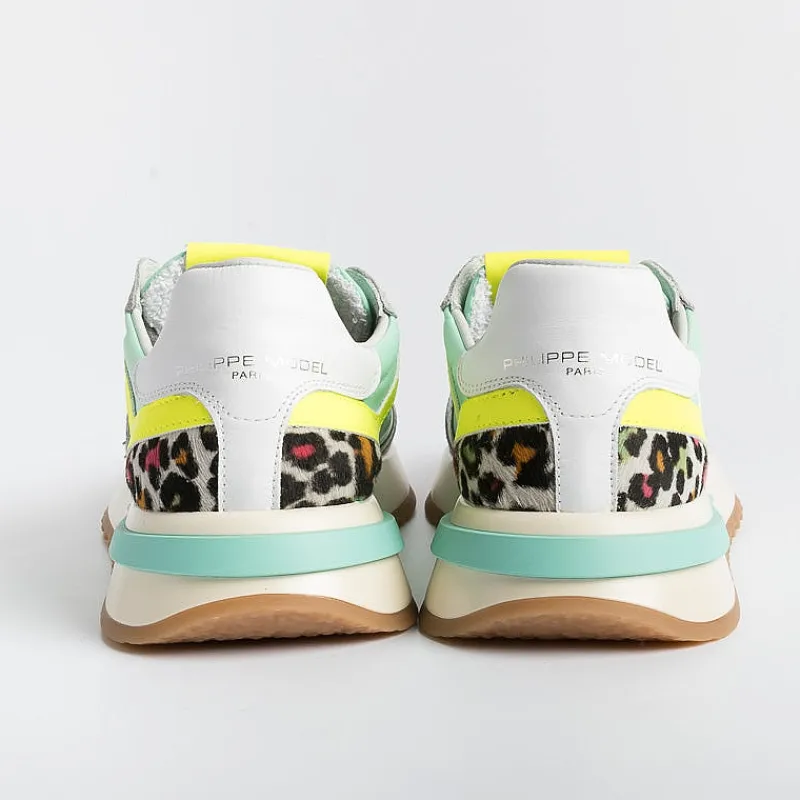 Philippe Model Paris Philippe Model - Sneakers Tyld Ap02 - Tropez 2.1 - Pop Verde Animalier<Collezione Scarpe Donna Sneakers