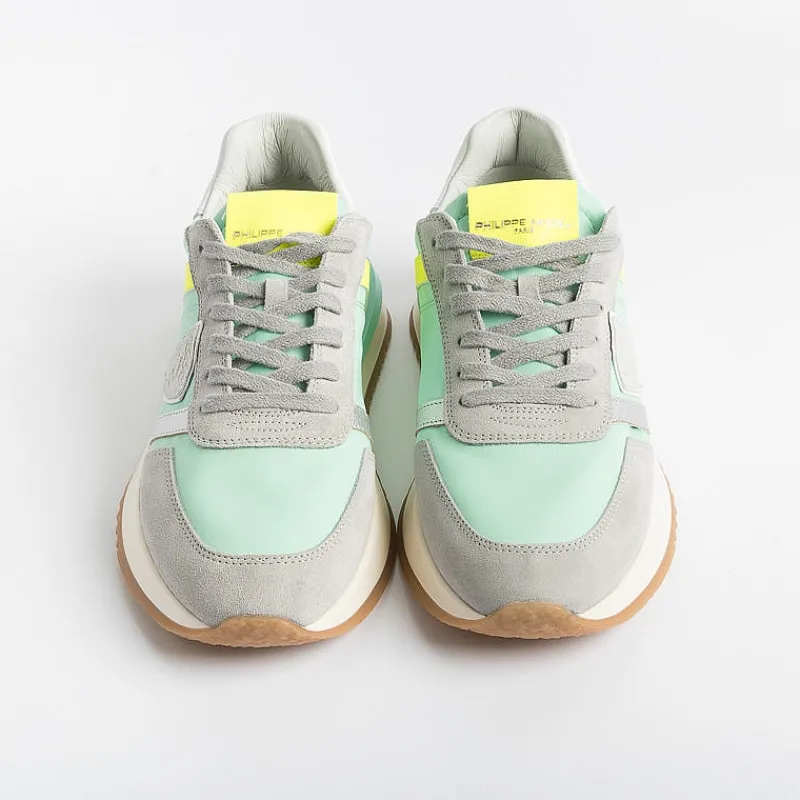 Philippe Model Paris Philippe Model - Sneakers Tyld Ap02 - Tropez 2.1 - Pop Verde Animalier<Collezione Scarpe Donna Sneakers