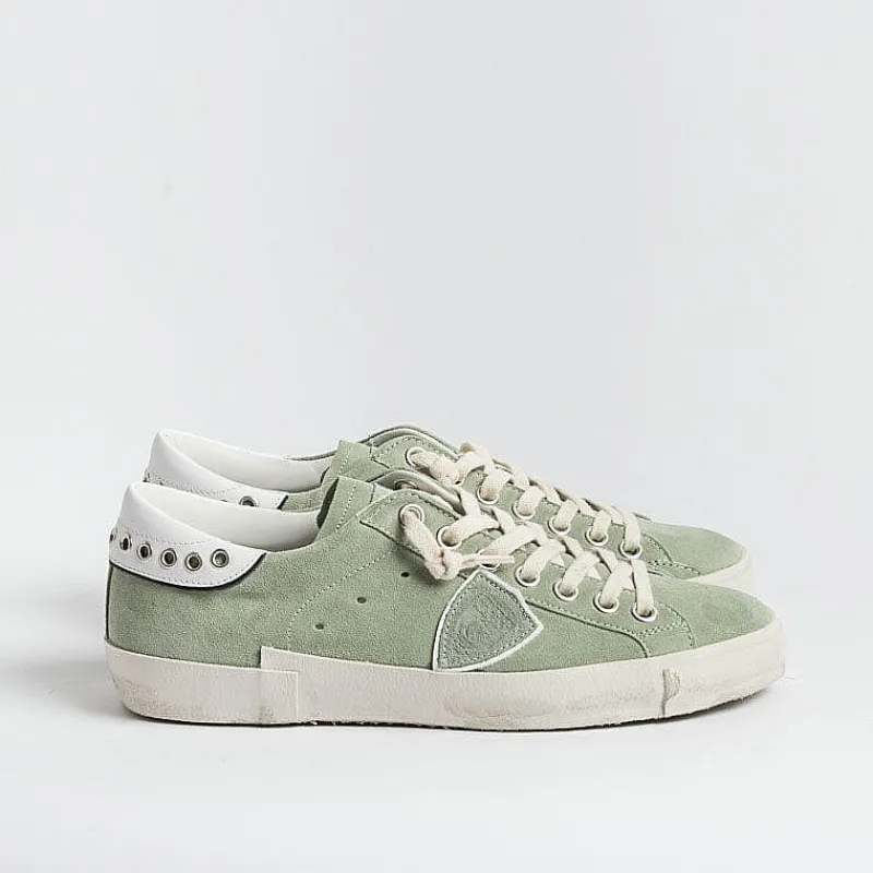 Philippe Model Paris Philippe Model - Sneakers Prlu Dy03 - Parisx - Gipsy Verde<Collezione Scarpe Uomo Sneakers
