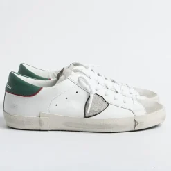 Philippe Model Paris Philippe Model - Sneakers Prlu Vv01 - Parisx - Bianco Verde<Collezione Scarpe Uomo Sneakers