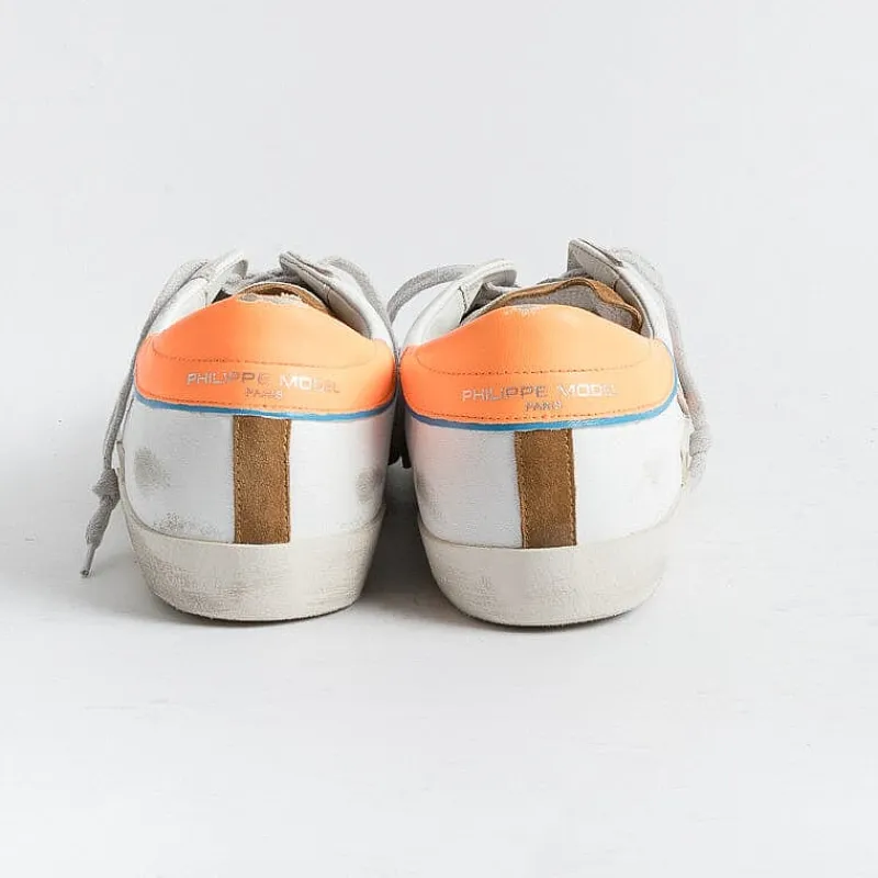 Philippe Model Paris Philippe Model - Sneakers Prlu Wx25 - Parisx - Arancione Cuoio<Collezione Scarpe Uomo Sneakers