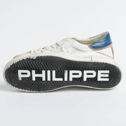Philippe Model Paris Philippe Model - Sneakers Prlu Wx20 - Parisx - Bianco Rosa<Collezione Scarpe Uomo Sneakers