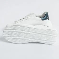 Philippe Model Paris Philippe Model - Sneakers Bjld Wm02 - Tres Temple - Bianco Petrolio<Collezione Scarpe Donna Sneakers