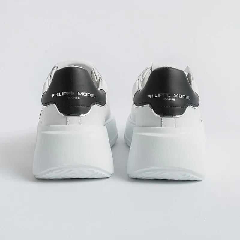 Philippe Model Paris Philippe Model - Sneakers Bjld V010 - Tres Temple - Bianco Nero<Collezione Scarpe Donna Sneakers