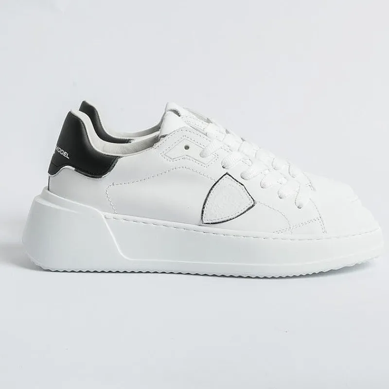 Philippe Model Paris Philippe Model - Sneakers Bjld V010 - Tres Temple - Bianco Nero<Collezione Scarpe Donna Sneakers