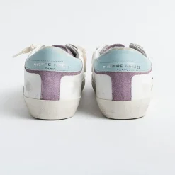 Philippe Model Paris Philippe Model - Sneakers Prld Wx26 - Parisx - Blanc Violet<Collezione Scarpe Donna Sneakers