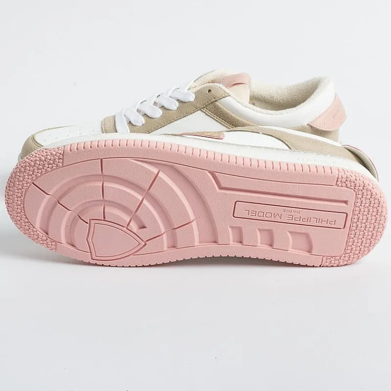 Philippe Model Paris Philippe Model -Sneakers Lyld Cx33 - Lyon - Rosa Beige<Collezione Scarpe Donna Sneakers