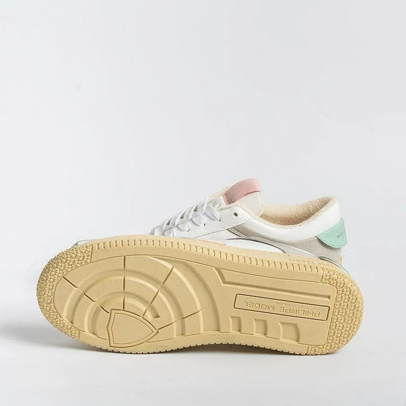 Philippe Model Paris Philippe Model -Sneakers Lyld Cp01 - Lyon - Bianco Grigio<Collezione Scarpe Donna Sneakers