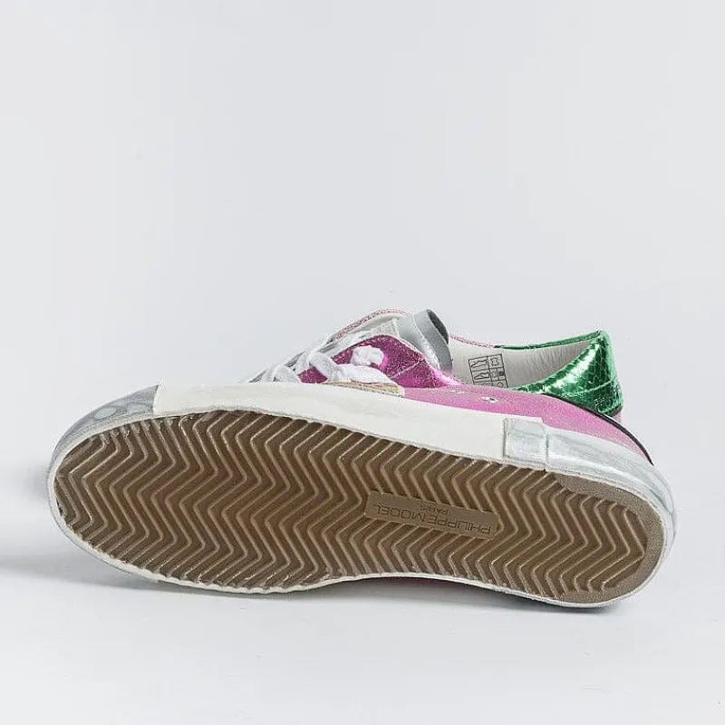 Philippe Model Paris Philippe Model -Sneakers Prld Mm01 - Parisx - Metal Fucsia<Collezione Scarpe Donna Sneakers