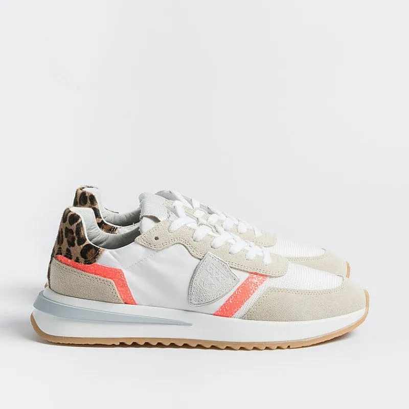 Philippe Model Paris Philippe Model -Sneakers Tyld Gp07 - Tropez 2.1 - Glitter Pop Coral<Collezione Scarpe Donna Sneakers