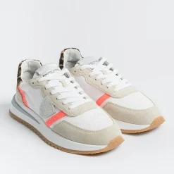 Philippe Model Paris Philippe Model -Sneakers Tyld Gp07 - Tropez 2.1 - Glitter Pop Coral<Collezione Scarpe Donna Sneakers