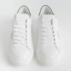 Philippe Model Paris Philippe Model -Sneakers Temple - Btlu V007 - Bianco Nero<Collezione Scarpe Uomo Sneakers