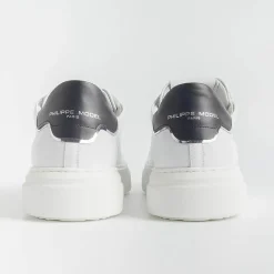 Philippe Model Paris Philippe Model -Sneakers Temple - Btlu V007 - Bianco Nero<Collezione Scarpe Uomo Sneakers