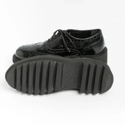POESIE VENEZIANE - Allacciata- Fsl25 - Abrasivato Nero<Collezione Scarpe Donna Allacciate