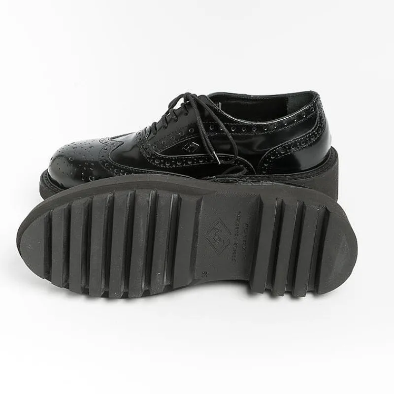 POESIE VENEZIANE - Allacciata- Fsl25 - Abrasivato Nero<Collezione Scarpe Donna Allacciate