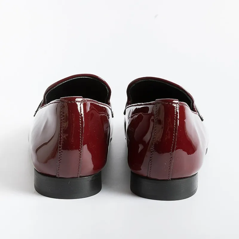 POESIE VENEZIANE - Mocassino - Jja65 - Vernice Bordeaux<Collezione Scarpe Donna Mocassini