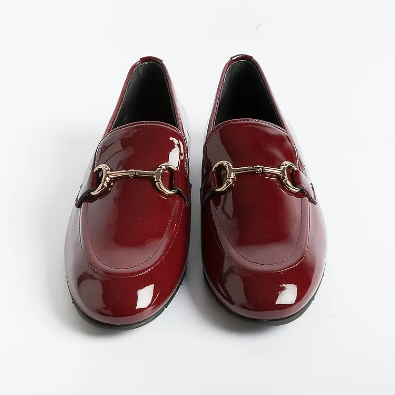 POESIE VENEZIANE - Mocassino - Jja65 - Vernice Bordeaux<Collezione Scarpe Donna Mocassini