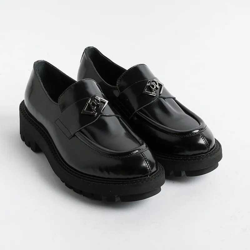 POESIE VENEZIANE - Mocassino -Fsl23 - Abrasivato Nero<Collezione Scarpe Donna Mocassini