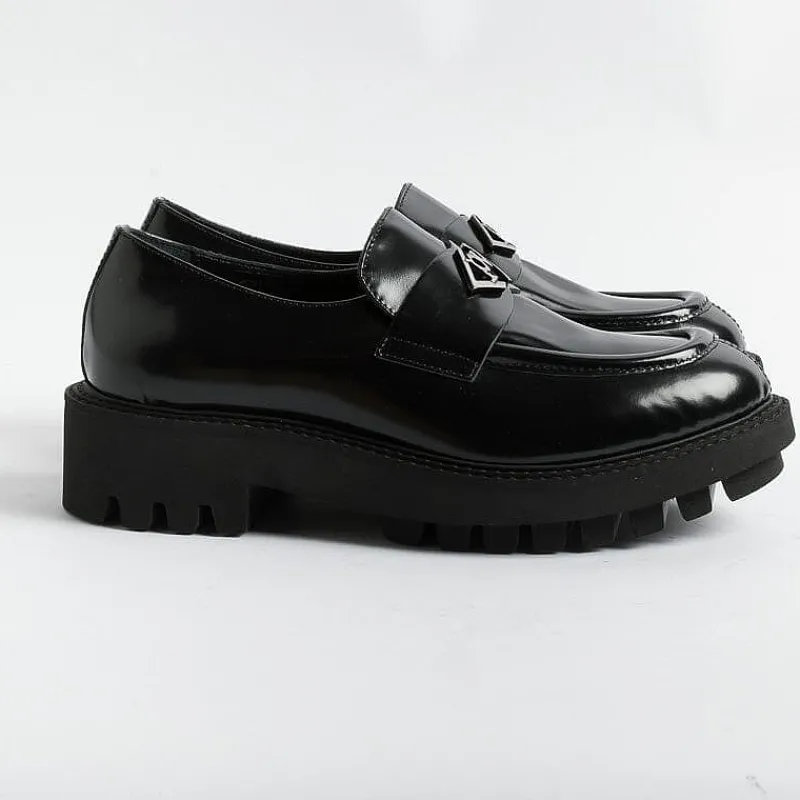 POESIE VENEZIANE - Mocassino -Fsl23 - Abrasivato Nero<Collezione Scarpe Donna Mocassini