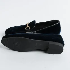 POESIE VENEZIANE - Mocassino - Jja65 - Velluto Bluette<Collezione Scarpe Donna Mocassini