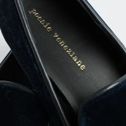 POESIE VENEZIANE - Mocassino - Jja65 - Velluto Bluette<Collezione Scarpe Donna Mocassini