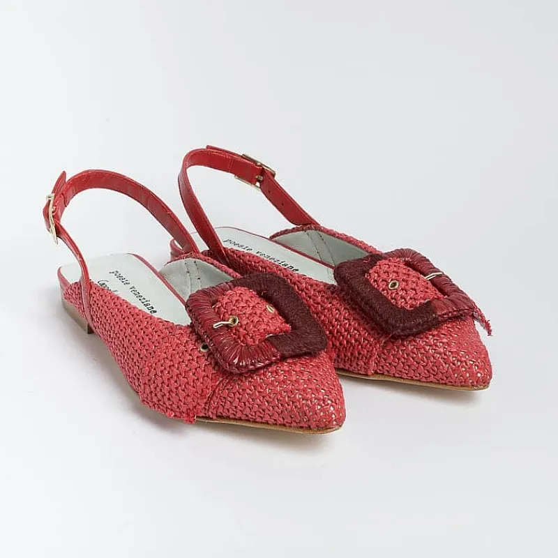 POESIE VENEZIANE - Sling Back - Apataki - Df32 - Rosso<Collezione Scarpe Donna Sling Back