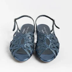 PONS QUINTANA - Sandali Bassi Elba 10302 - Azzurro<Collezione Scarpe Donna Sandali Bassi