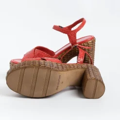 PONS QUINTANA - Sandali Con Tacco - Cannes - 10426 - Rosso<Collezione Scarpe Donna Sandali Con Tacco
