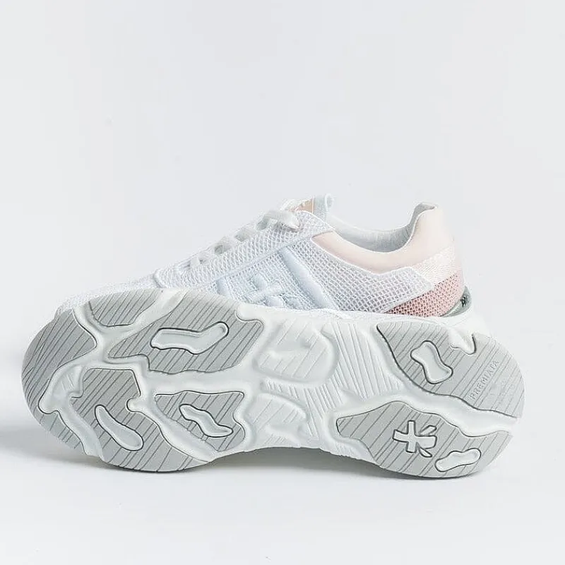 Premiata - Sneakers - Buff 6207 - Bianco Rosa<Collezione Scarpe Donna Sneakers