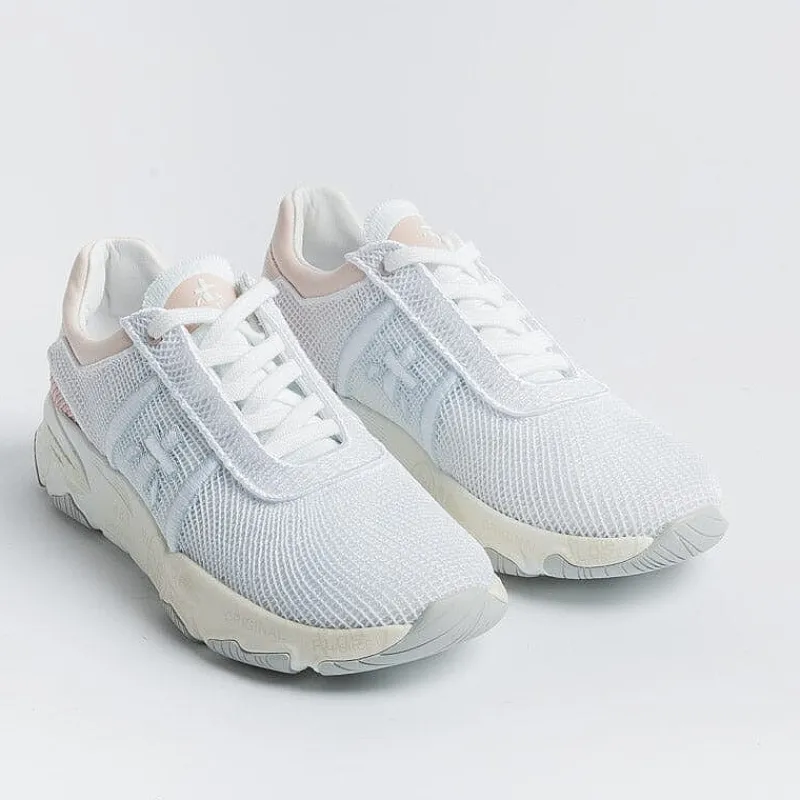 Premiata - Sneakers - Buff 6207 - Bianco Rosa<Collezione Scarpe Donna Sneakers