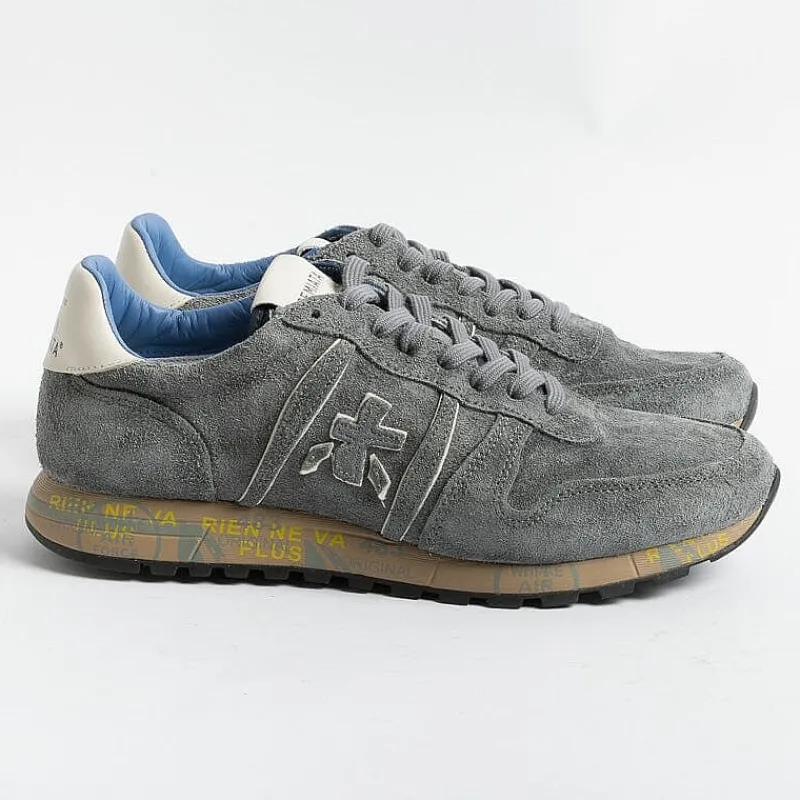 Premiata - Collezione Uomo Premiata - Sneakers - Eric 6408 - Camoscio Grigio<Collezione Scarpe Uomo Sneakers