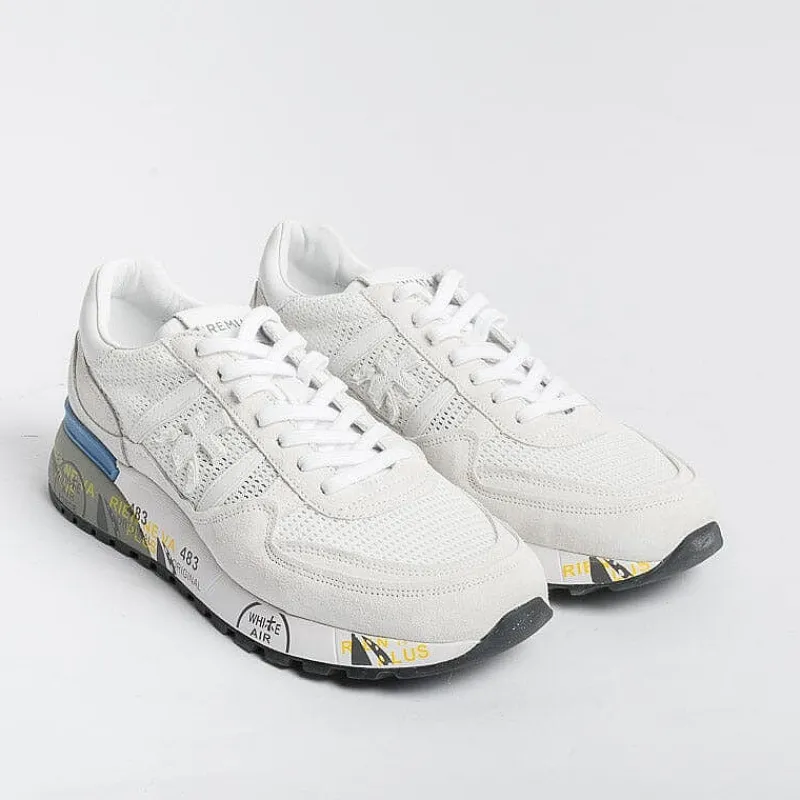 Premiata - Collezione Uomo Premiata - Sneakers - Landek 6213 - Bianco<Collezione Scarpe Uomo Sneakers