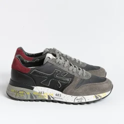 Premiata - Collezione Uomo Premiata - Sneakers - Mick 6420 - Grigio Nero Rosso<Collezione Scarpe Uomo Sneakers