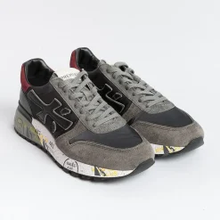 Premiata - Collezione Uomo Premiata - Sneakers - Mick 6420 - Grigio Nero Rosso<Collezione Scarpe Uomo Sneakers