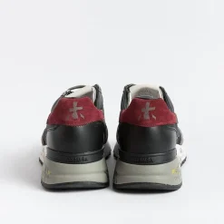 Premiata - Collezione Uomo Premiata - Sneakers - Mick 6420 - Grigio Nero Rosso<Collezione Scarpe Uomo Sneakers