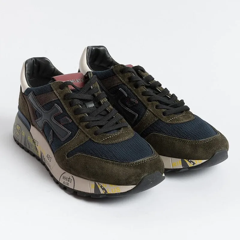 Premiata - Collezione Uomo Premiata - Sneakers - Mick 5893 - Verde Blu<Collezione Scarpe Uomo Sneakers