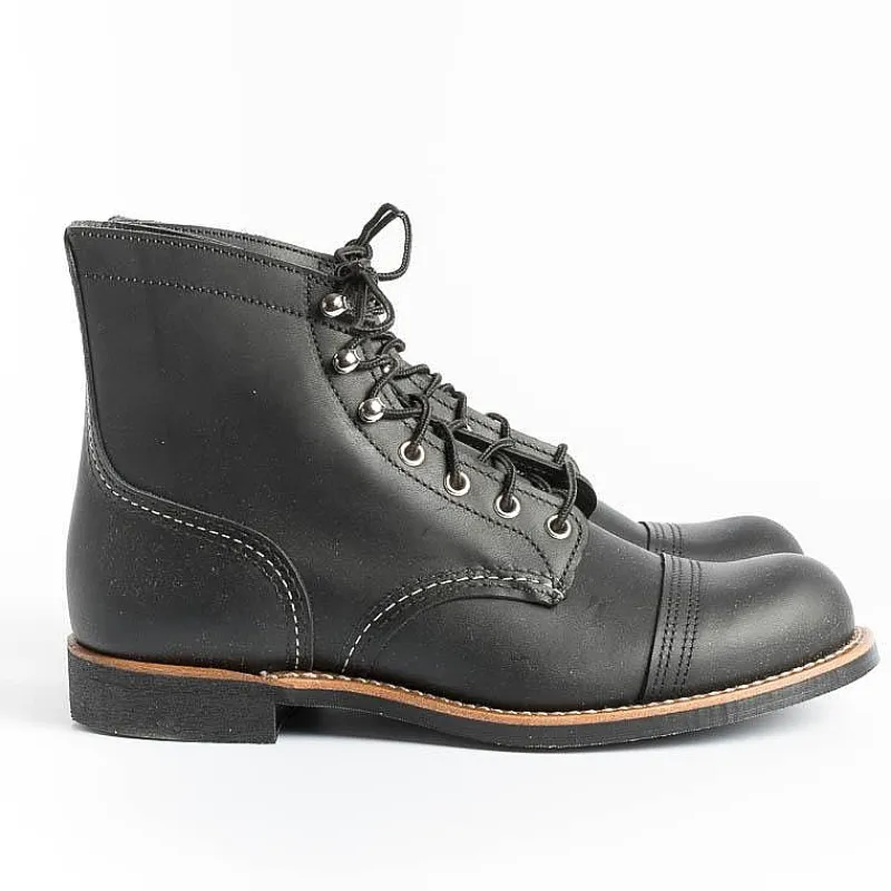 Red Wing Shoes Red Wing - Polacco 8084 - Iron Ranger - Black<Collezione Scarpe Uomo Polacchi