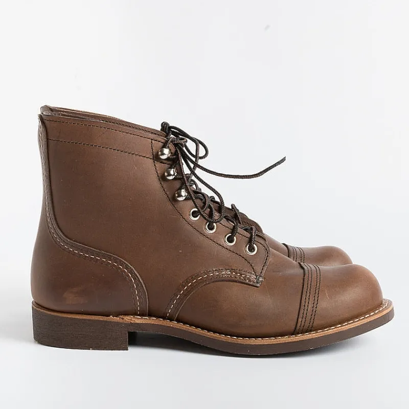 Red Wing Shoes Red Wing - Polacco Iron Ranger 08111 - Amber<Collezione Scarpe Uomo Polacchi