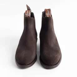 R.M. Williams - Collezione Donna R.M. Williams - Stivaletto Adelaide Rubber Sole - Suede Chocolate<Collezione Scarpe Donna Stivaletti