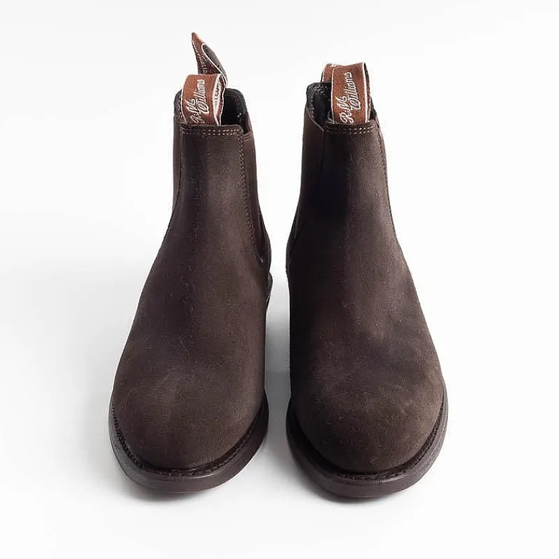 R.M. Williams - Collezione Donna R.M. Williams - Stivaletto Adelaide Rubber Sole - Suede Chocolate<Collezione Scarpe Donna Stivaletti