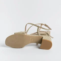 Roberto Festa - Sandali Con Tacco Macy - Tessuto Oro<Collezione Scarpe Donna Sandali Con Tacco