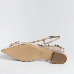 Roberto Festa - Sling Back - Modello Lavanda - Seta Taupe<Collezione Scarpe Donna Sling Back