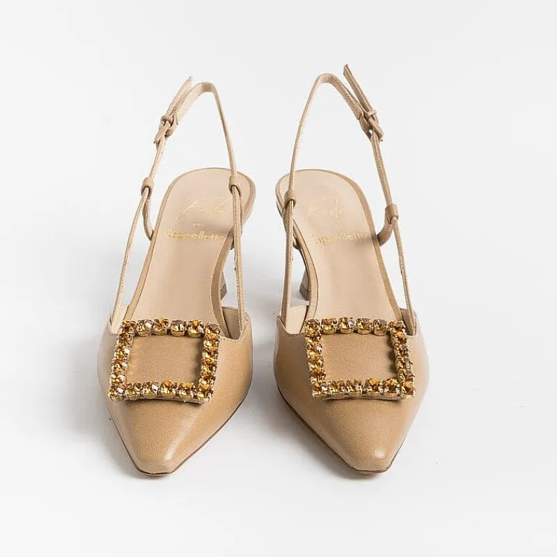 Roberto Festa - Sling Back - Stefi - Nappa Nudo<Collezione Scarpe Donna Cerimonia - Scarpe E Pochette