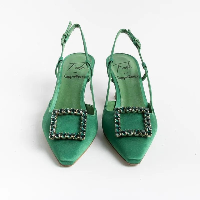 Roberto Festa - Sling Back - Stefi - Seta Edera<Collezione Scarpe Donna Sling Back