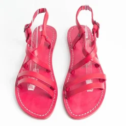 SACHET - Calzature Sachet - Sandali Bassi - Freetime - 531 Tuf - Rosso<Collezione Scarpe Donna Sandali Bassi