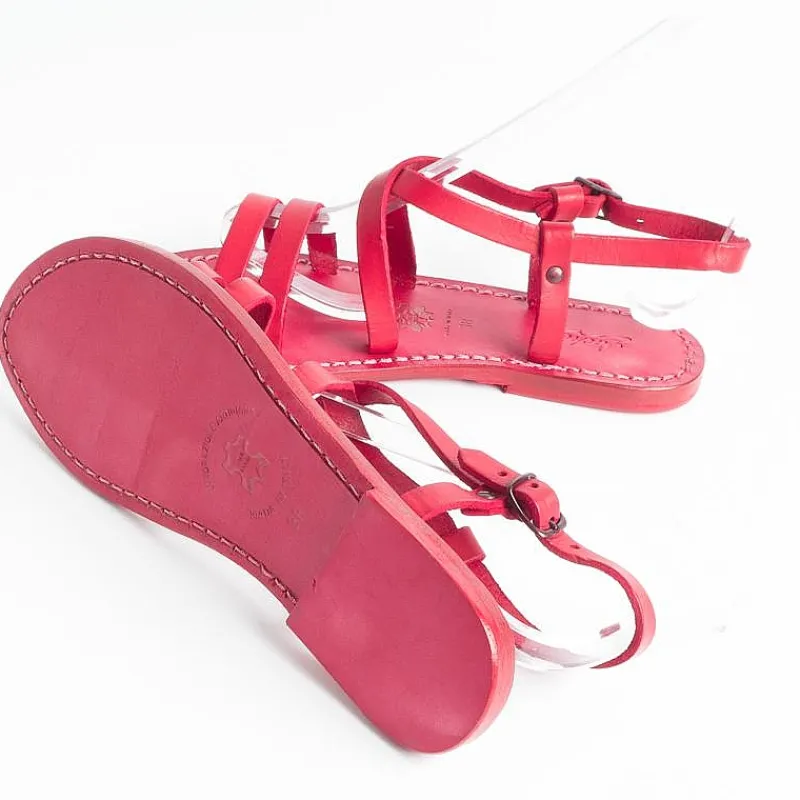 SACHET - Calzature Sachet - Sandali Bassi - Freetime - 531 Tuf - Rosso<Collezione Scarpe Donna Sandali Bassi