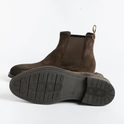 Santoni - Collezione Uomo Santoni - Beatles - 17838 - Camoscio Brown<Collezione Scarpe Uomo Polacchi
